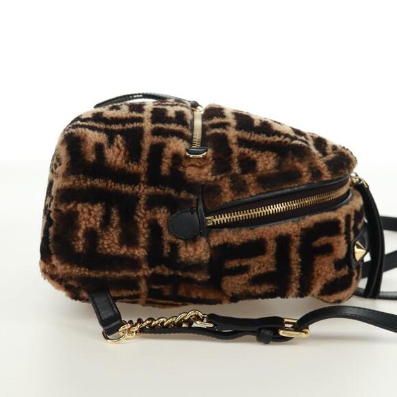 FENDI Shearling Mini Backpack - Picture 4 of 15